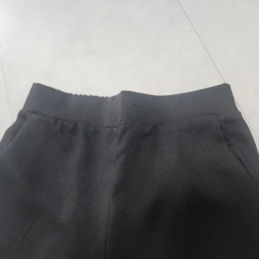 [BUNJANG] Color Block Wide Pants Set / 흰색 검정 배색  와이드 팬츠 세트