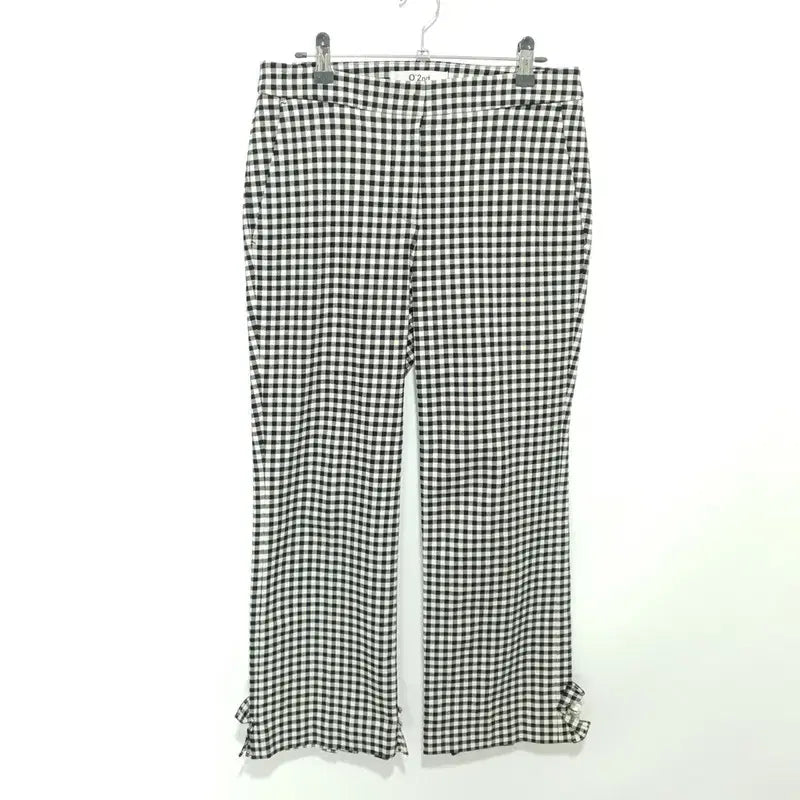 [BUNJANG] Ozweego Check Pearl Pants / 오즈세컨 체크 진주 팬츠 2_M2952