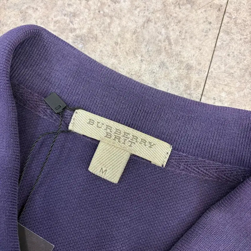 [BUNJANG] Burberry Purple Polo Shirt / 버버리 보라 카라티 