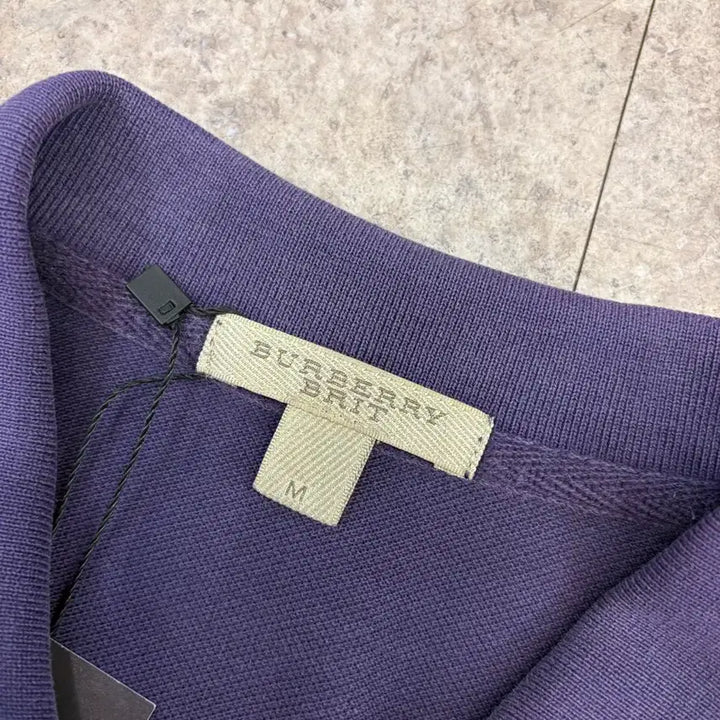 [BUNJANG] Burberry Purple Polo Shirt / 버버리 보라 카라티 