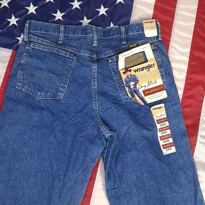 [BUNJANG] Wrangler Relaxed Fit Denim Jeans / 택새제품 오리지날 Wrangler 랭글러 릴렉스드 핏 데님진