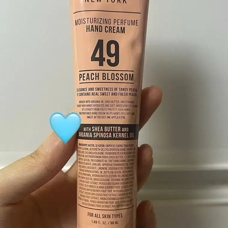 [BUNJANG] W.Dressroom Perfume Hand Cream Peach Blossom 50ml / 더블유드레스룸 퍼퓸 핸드크림 피치블러썸 50ml
