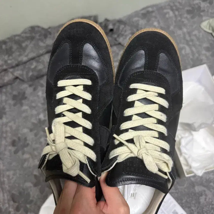 [BUNJANG] Maison Margiela German Army Sneakers Black Size 43 / 메종 마르지엘라 독일군 스니커즈 43 블랙
