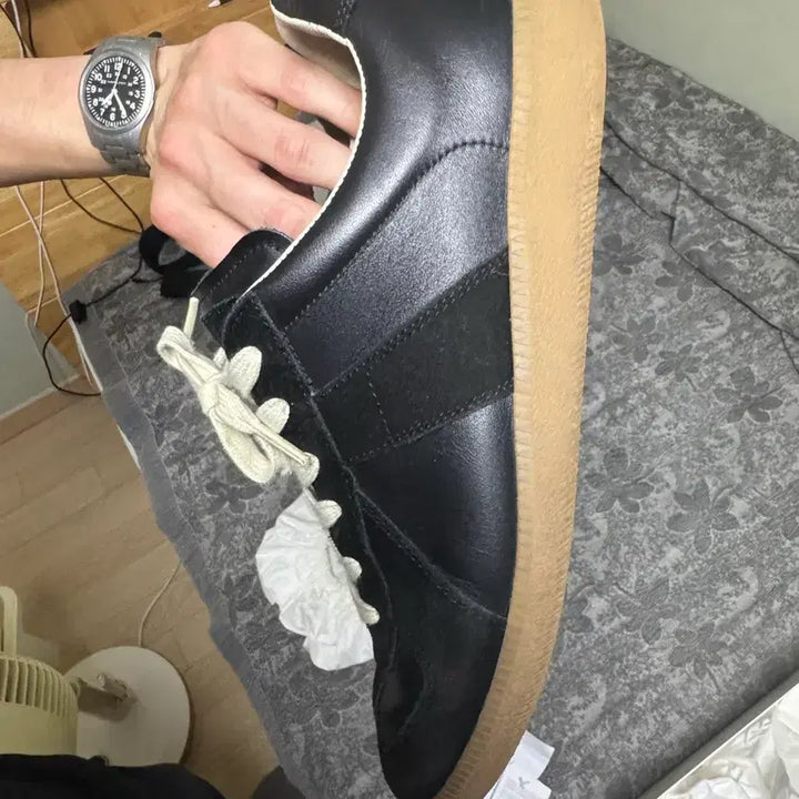 [BUNJANG] Maison Margiela German Army Sneakers Black Size 43 / 메종 마르지엘라 독일군 스니커즈 43 블랙