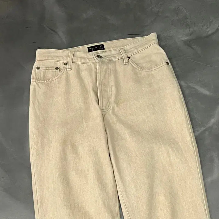 [BUNJANG] Agnes B. Beige Denim Pants / 아네스베 베이지 데님 팬츠 y18150