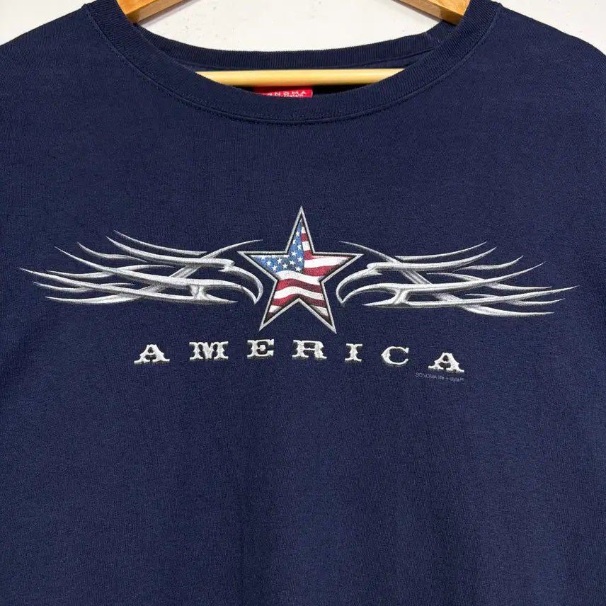 [BUNJANG] Sonoma Navy Half-Sleeve T-Shirt / 소노마 네이비 반팔 티셔츠