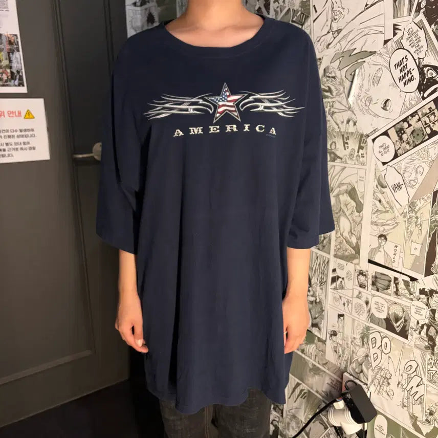 [BUNJANG] Sonoma Navy Half-Sleeve T-Shirt / 소노마 네이비 반팔 티셔츠