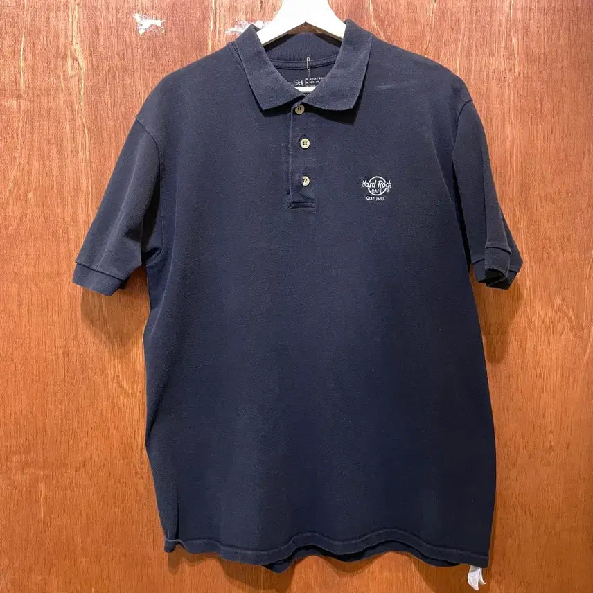 [BUNJANG] Hard Rock Short Sleeve Polo Shirt (XL) / (XL) Hard Rock 하드락 반팔 카라티
