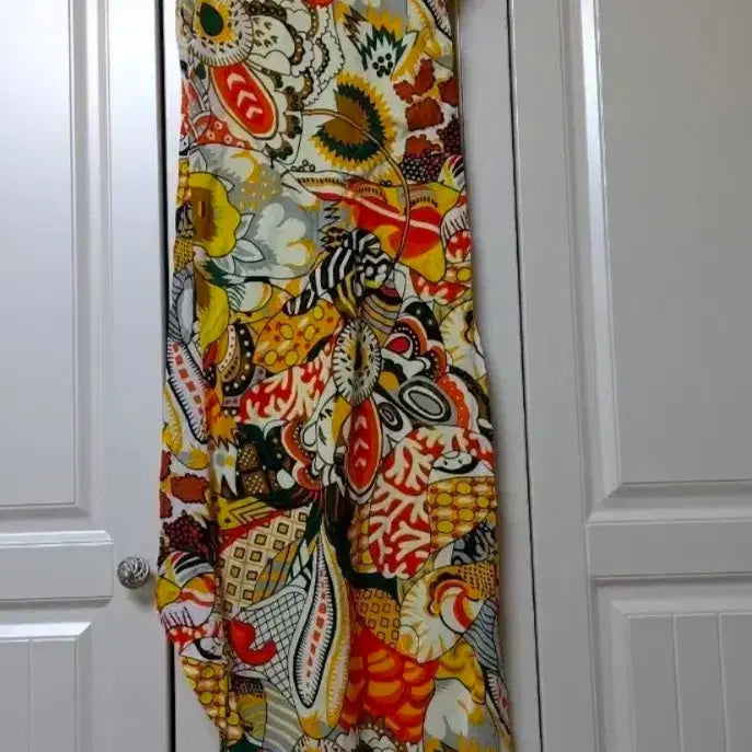 [BUNJANG] Sleeveless Long Print Dress / 민소매 롱 프린트원피스 44~ 55  휴양지여름여행지비치원피스