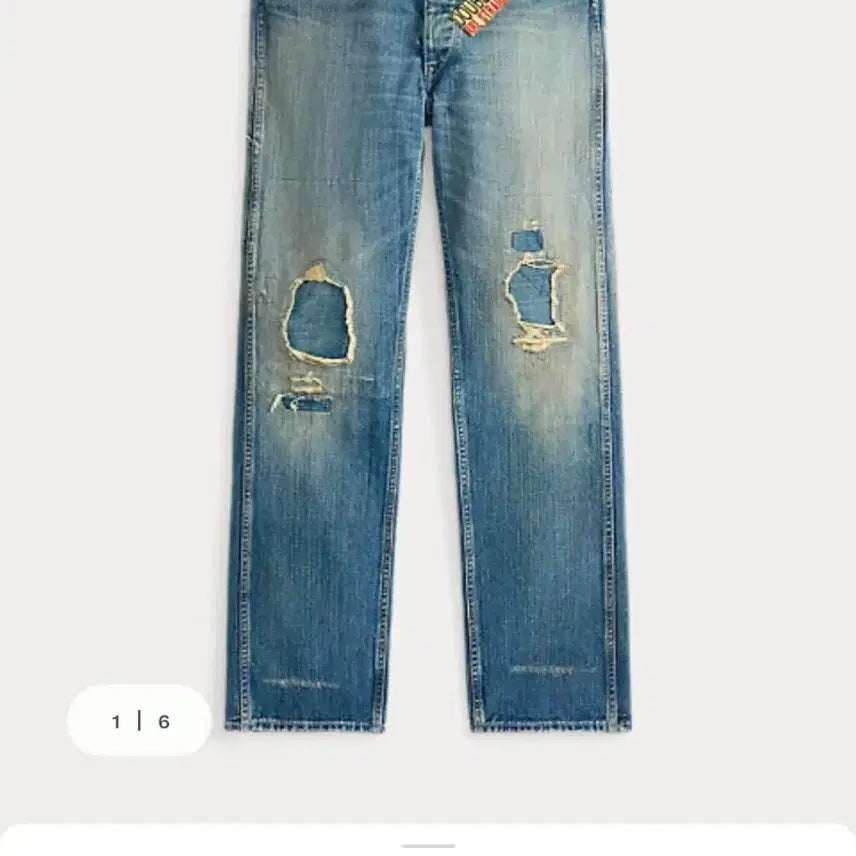 [BUNJANG] RRL Eastburn Straight Fit Distressed Jeans / RRL 스트레이트핏 이스트버너 디스트레스드 진 32,33