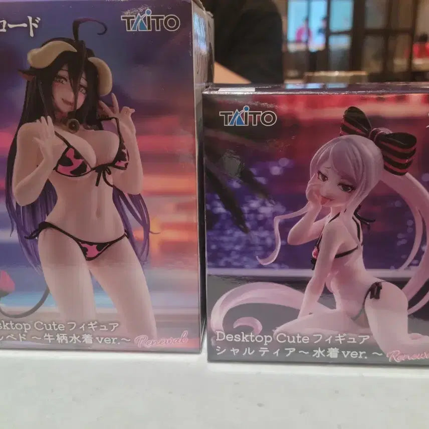 [BUNJANG] Overlord Albedo, Shalltear, &amp; Cocytus Bikini Desktop Figure Bundle Set / 일괄) 오버로드 알베도 샤르티아 테이토 데스크탑 피규어 비키니