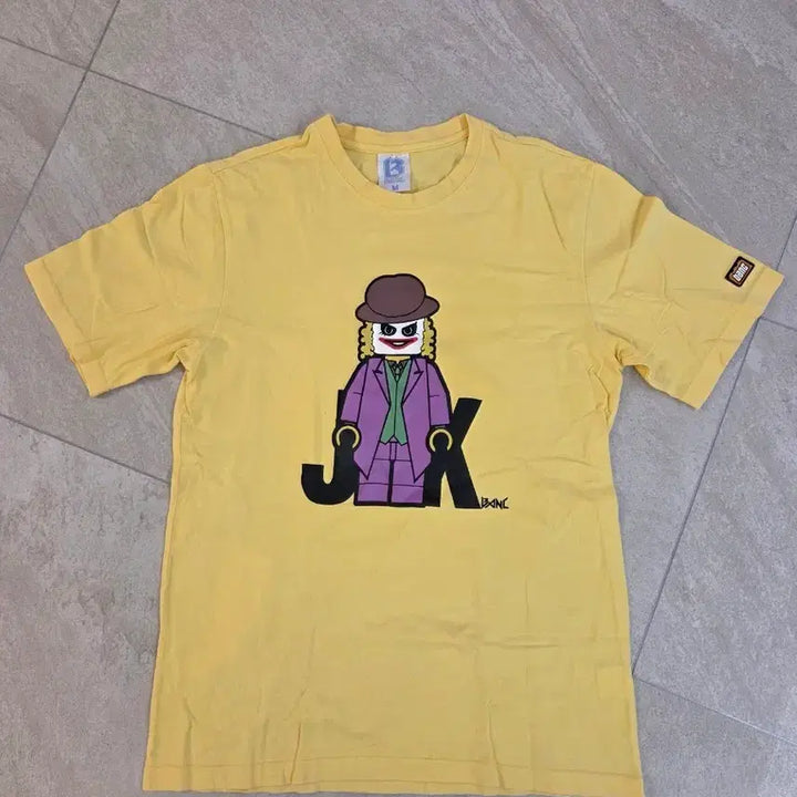 [BUNJANG] BANC Vintage Yellow Joker Short Sleeve T-Shirt / 뱅크 빈티지 옐로우 조커 반팔티