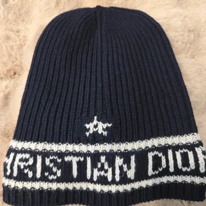 [BUNJANG] Christian Dior Navy Wool Cashmere Blend Beanie / 정품  디올 CHRISTIAN DIOR 네이비 비니