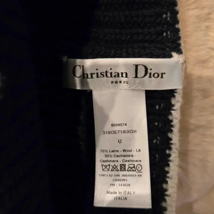 [BUNJANG] Christian Dior Navy Wool Cashmere Blend Beanie / 정품  디올 CHRISTIAN DIOR 네이비 비니