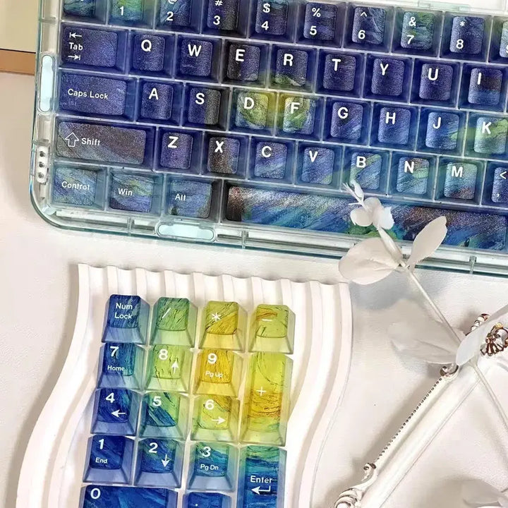 [BUNJANG] Van Gogh Starry Night Mechanical Keyboard Keycaps / 고흐 별이 빛나는 밤 명화 기계식 키보드 체리 키캡