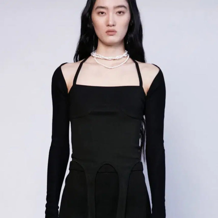 [BUNJANG] Nache Garter Top Set / nache 나체 가터탑 세트