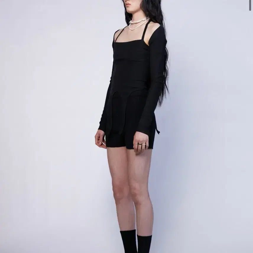 [BUNJANG] Nache Garter Top Set / nache 나체 가터탑 세트