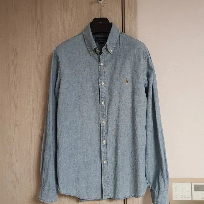 [BUNJANG] Polo Ralph Lauren Chambray Shirt Slim Fit L / 폴로랄프로렌 샴브레이 셔츠 데님셔츠 남방 슬림핏 L