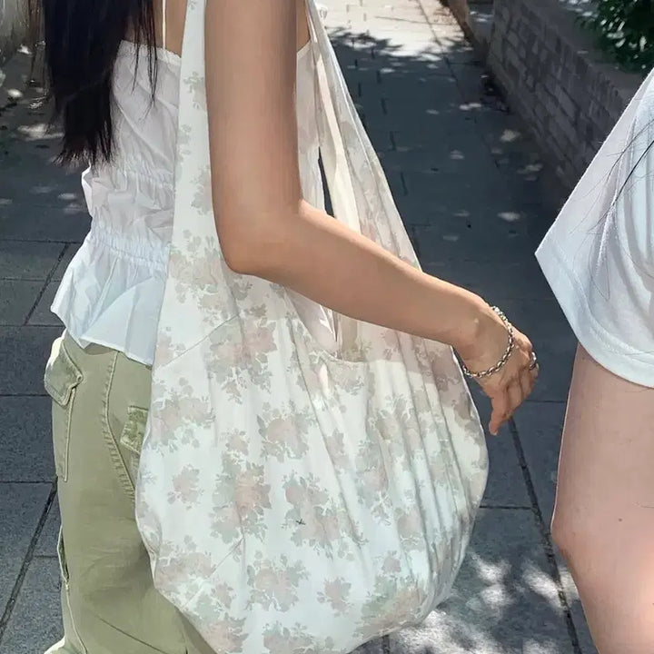 [BUNJANG] Poeto Flower Eco Bag / 포에토 플라워 에코백