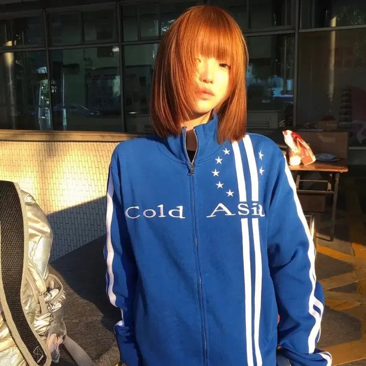 [BUNJANG] Cold Asia Track Zip-Up Jersey / 콜드아시아 트랙 집업 져지