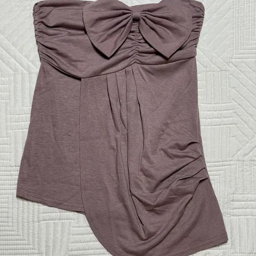 [BUNJANG] Ribbon Shirring Tube Top / 리본 셔링 튜브탑