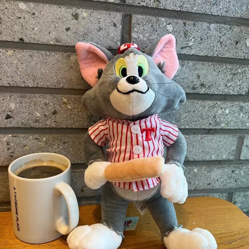 [BUNJANG] Tom and Jerry Baseball Medium Plush - Tom / 톰과제리 야구중형인형-톰