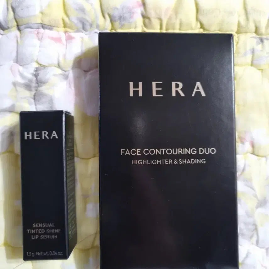 [BUNJANG] Hera Face Contouring Duo Highlighter &amp; Shading + Mini Lip Serum / 헤라 페이스 컨투어링 듀오 하이라이터 앤 쉐이딩 + 미니립 세럼