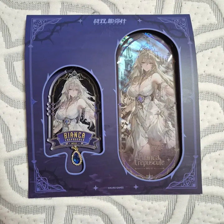 [BUNJANG] Punishing Gray Raven Bianca Whyming Acrylic Keyring + Card Set / 퍼니싱 그레이 레이븐 - 비앙카 휘명 아크릴키링 + 카드 셋