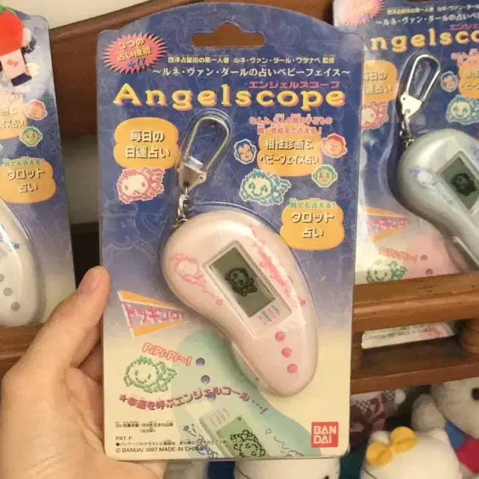 [BUNJANG] Tamagotchi Angelscope Game Console (1997 Japan Classic) / 초레어! 1997년 일본 고전 다마고치 엔젤스코프 게임기 키티 똥사이즈