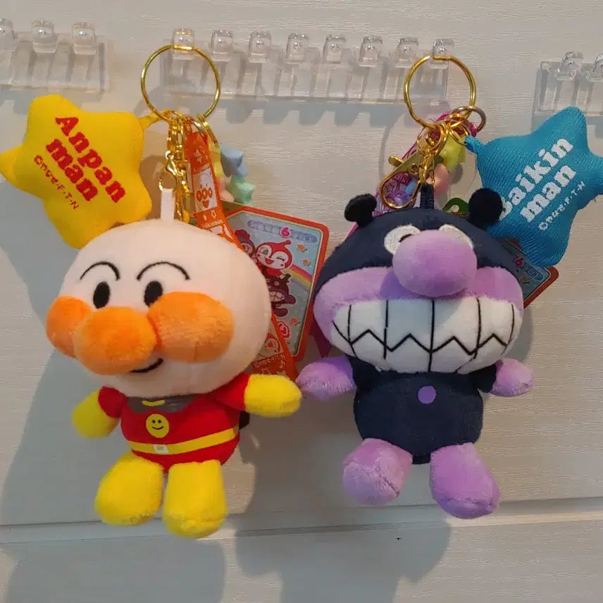 [BUNJANG] Baikinman Anpanman Keychain Bag Charm / 세균맨 호빵맨 키링 가방고리 새거입니다