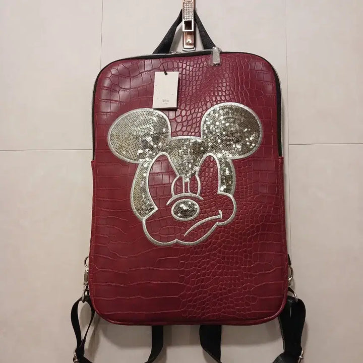[BUNJANG] Disney Authentic Mickey Mouse Pattern Backpack / 디즈니 정품 미키마우스 패턴 백팩