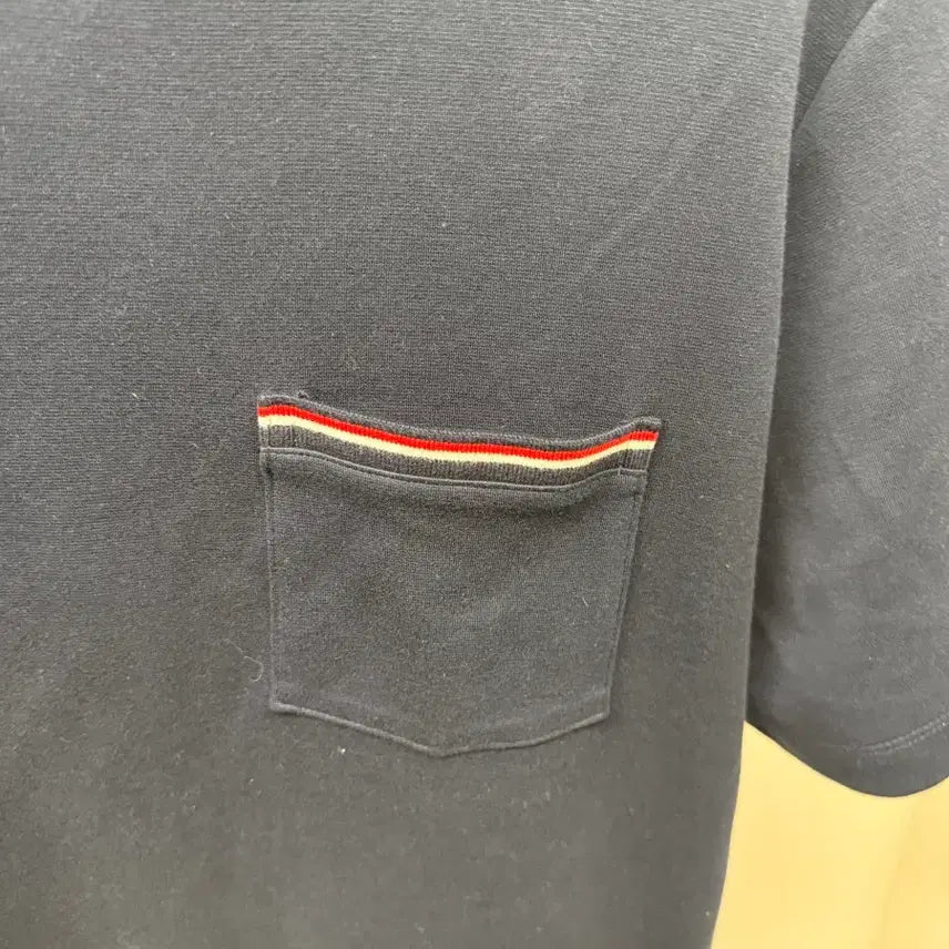 [BUNJANG] Thom Browne Oversized Pocket Tricolor Stripe Short Sleeve T-Shirt Size 1 / 톰브라운 오버핏 포켓 삼선 반팔 백화점판 1사이즈