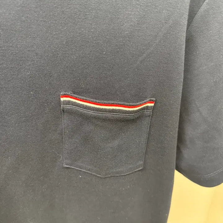 [BUNJANG] Thom Browne Oversized Pocket Tricolor Stripe Short Sleeve T-Shirt Size 1 / 톰브라운 오버핏 포켓 삼선 반팔 백화점판 1사이즈