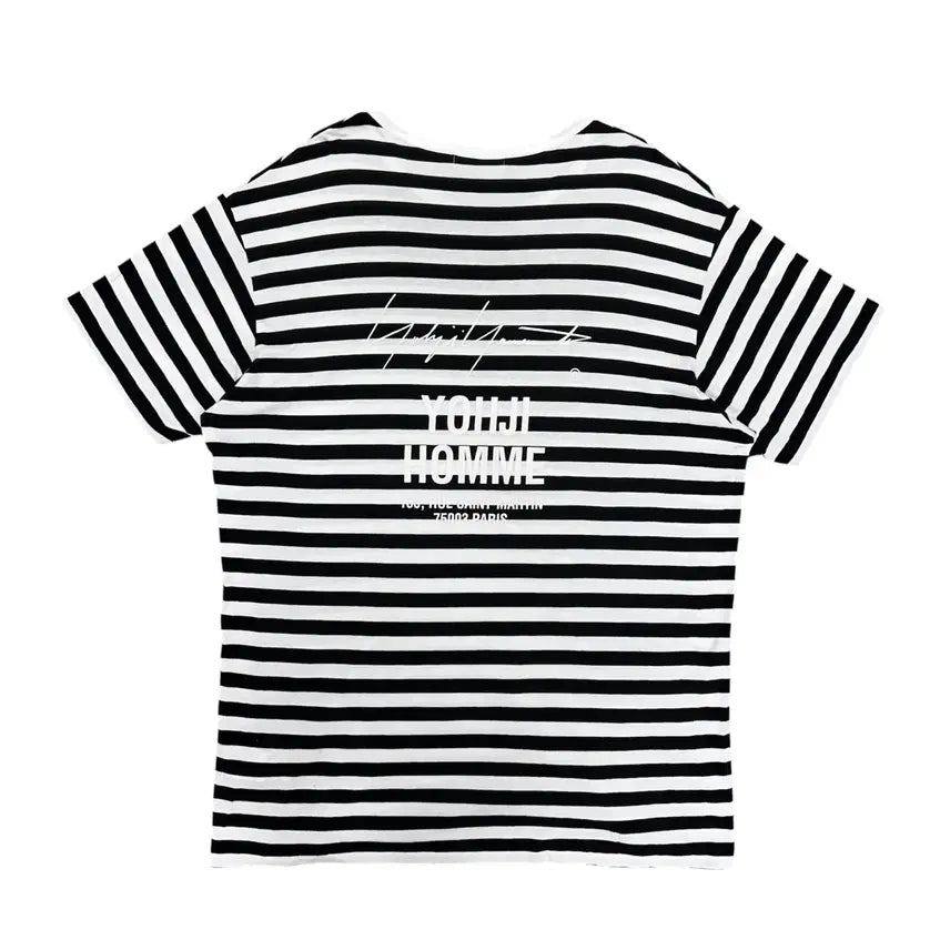 [BUNJANG] Yohji Yamamoto Pour Homme Striped Short Sleeve Shirt / 요지 아마모토 뿌리 옴므 스트라이프 반팔(3)