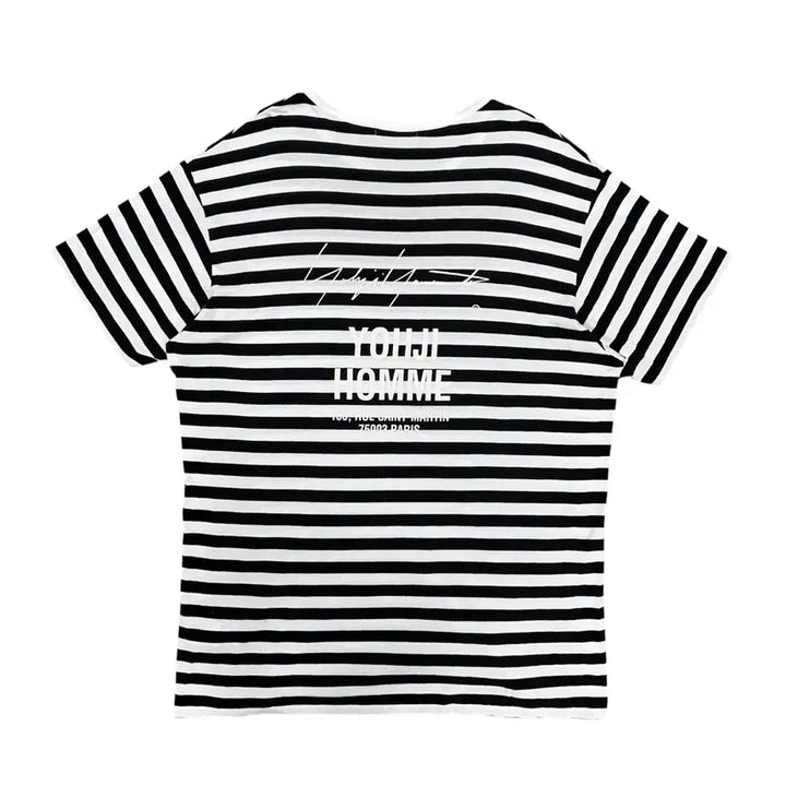 [BUNJANG] Yohji Yamamoto Pour Homme Striped Short Sleeve Shirt / 요지 아마모토 뿌리 옴므 스트라이프 반팔(3)