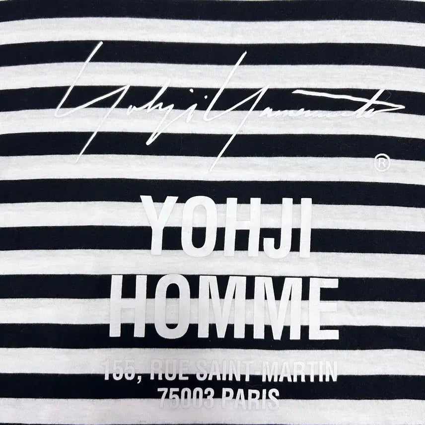 [BUNJANG] Yohji Yamamoto Pour Homme Striped Short Sleeve Shirt / 요지 아마모토 뿌리 옴므 스트라이프 반팔(3)