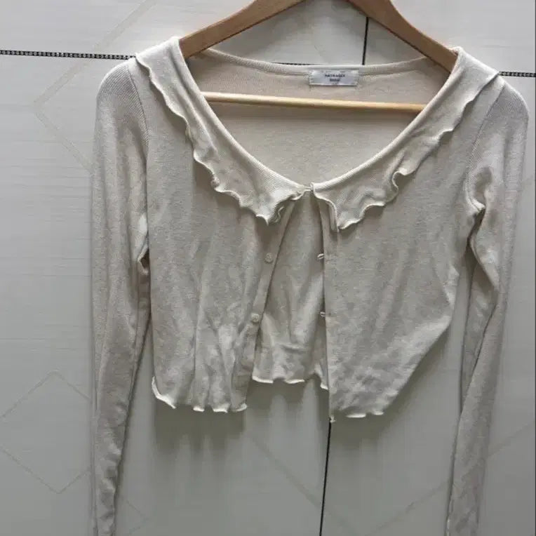 [BUNJANG] Ivory Cropped Cardigan / 크롭 가디건 아이보리