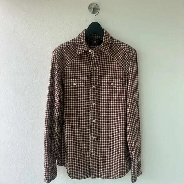 [BUNJANG] RRL Gingham Check Western Shirt / RRL 더블알엘 깅엄체크 웨스턴셔츠