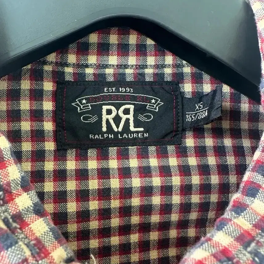 [BUNJANG] RRL Gingham Check Western Shirt / RRL 더블알엘 깅엄체크 웨스턴셔츠