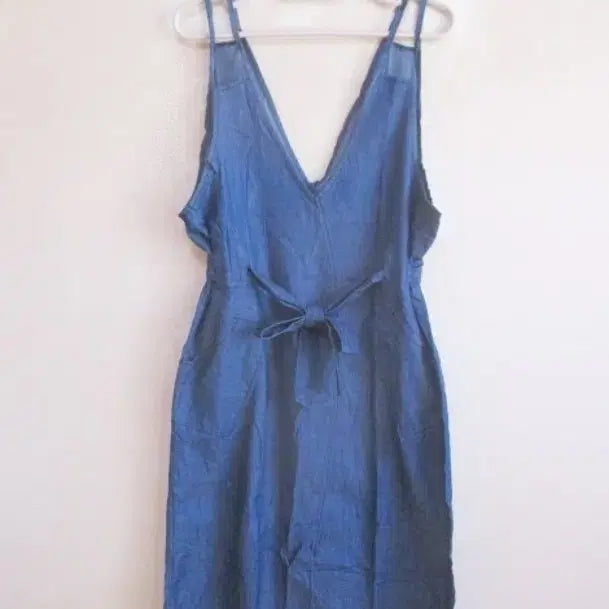 [BUNJANG] Denim Layered Dress (New) / 데님 레이어드 원피스 (새옷) 가벼운편