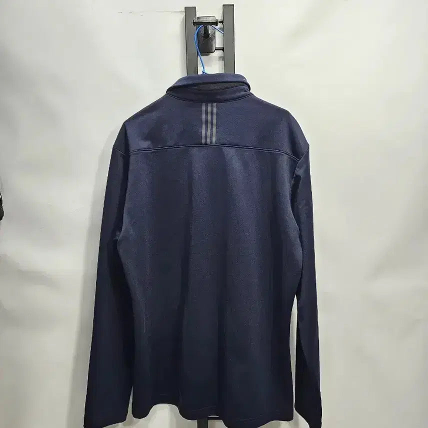 [BUNJANG] Adidas Golf Long Sleeve Polo Shirt (Navy, L) / 아디다스 골프 긴팔 카라티 기모 네이비 L