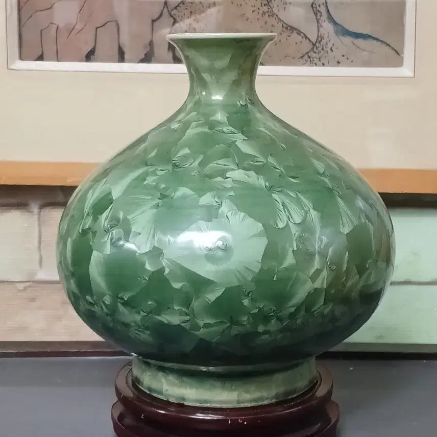 [BUNJANG] Crystal Glaze Ceramic Vase / 결정유 도자기화병