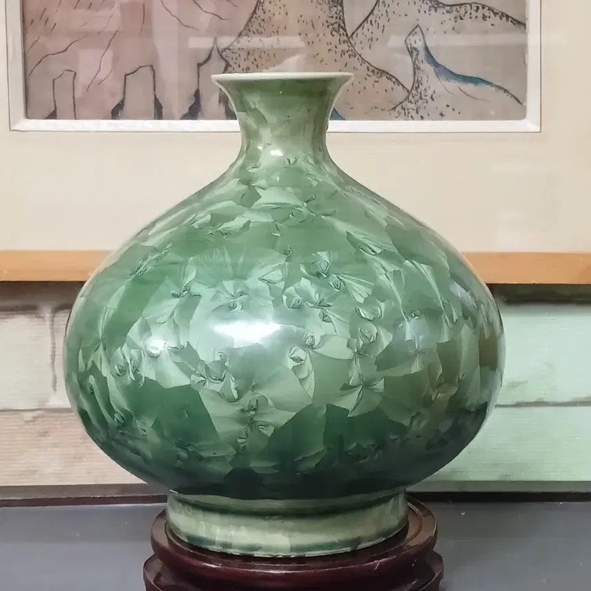 [BUNJANG] Crystal Glaze Ceramic Vase / 결정유 도자기화병