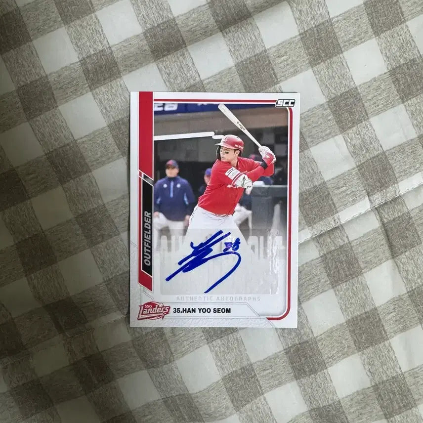 [BUNJANG] KBO Yoo-seom Han Autographed Card / KBO 한유섬 오토 카드