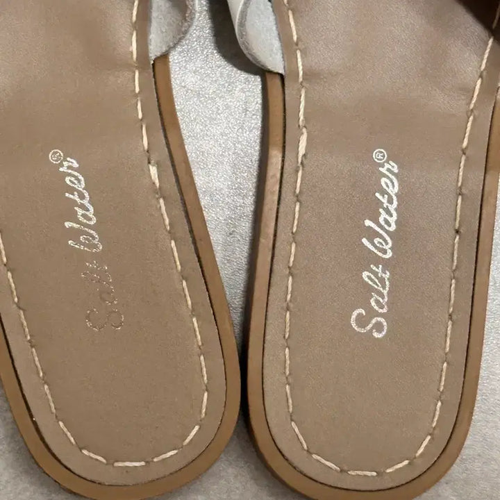 [BUNJANG] Saltwater Classic Slide White Slippers Size 240 / 솔트워터 클래식 슬라이드 화이트 슬리퍼 240