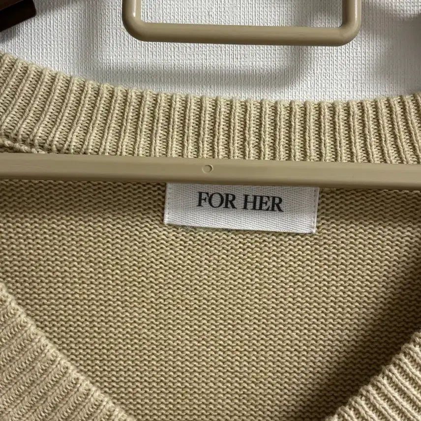 [BUNJANG] FOHER Oversized Fit Knit Beige / 포허 오버핏 니트 베이지