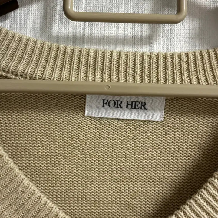 [BUNJANG] FOHER Oversized Fit Knit Beige / 포허 오버핏 니트 베이지