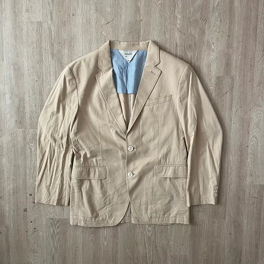 [BUNJANG] Olens Classic Cotton Single Blazer Jacket (Size M/95) / 올젠 클래식 코튼 싱글 블레이저 자켓 M/95
