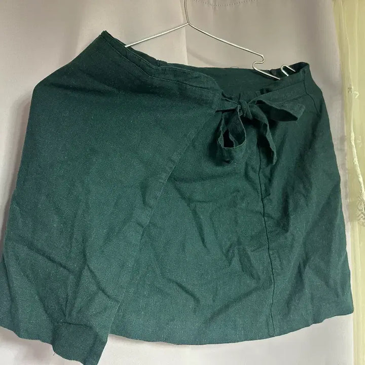 [BUNJANG] Linen Wrap Style Culottes Skirt Pants / 린넨 랩스타일 치마바지