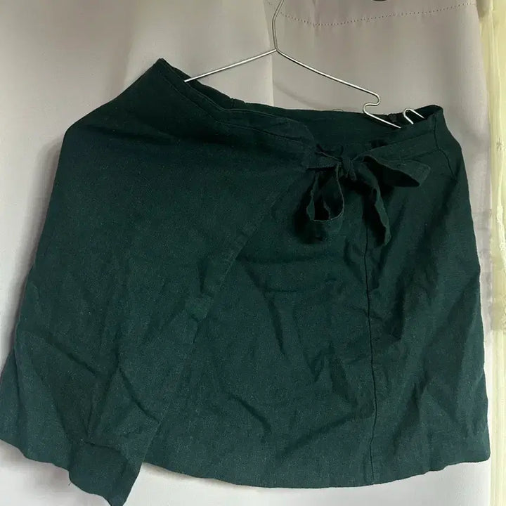 [BUNJANG] Linen Wrap Style Culottes Skirt Pants / 린넨 랩스타일 치마바지